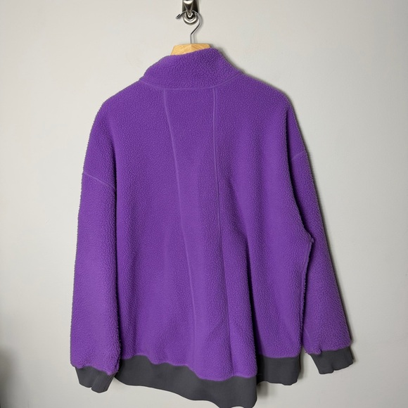 Free People FP Movement Hit the Slopes Fleece Quarter Zip Pullover Jacket XL *A - Picture 10 of 10